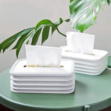 Simple Silicone Tissue Holder Cube / Cylinder Tissue Box for Bathroom, Office