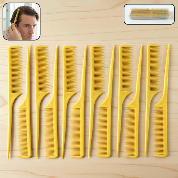professional tail comb set for hair styling 12 pc