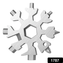 Durable 18-in-1 Snowflake Multi-Tool – Bottle Opener & Screwdriver Wrench Kit