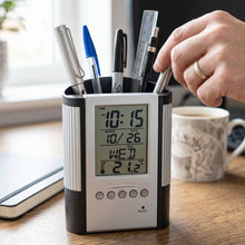 Office Pen Stand Clock