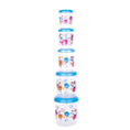 Transparent airtight container set for food storage