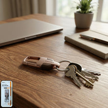 Heavy Duty Stainless Steel Key Holder with Dual Ring Carabiner Clip 1 Pc